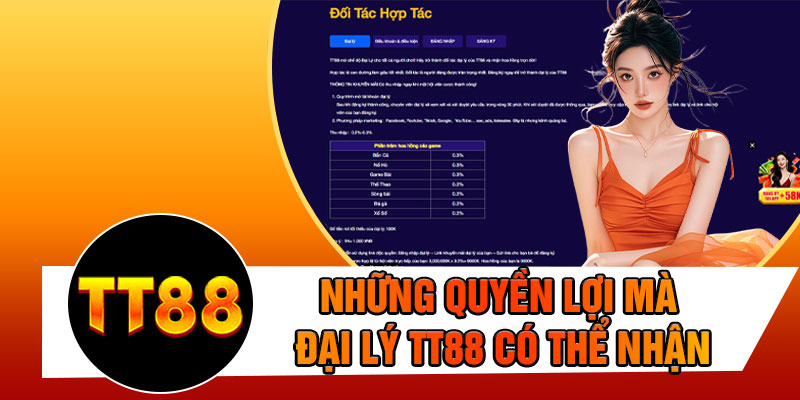 Những Quyền Lợi Mà Đại Lý TT88 Có Thể Nhận